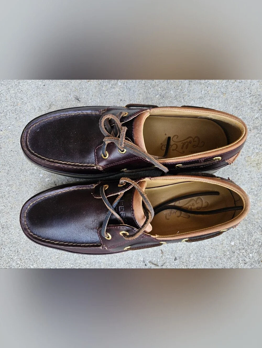 Sperry Top-Sider Gold Cup Gold Boat ASV Brown Leather Boat Shoes US 9 M 0579052